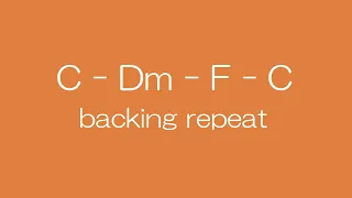 C-Dm-F-C backing track repeat key=C.