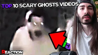 moistcr1tikal reacts to Top 10 SCARY Ghost Videos To CRY Yourself To SLEEP & Much More!