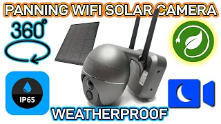 PANNING SOLAR WIFI CAMERA - Worry Free!