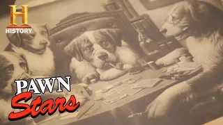 Pawn Stars: Coolidge "Dogs Playing Poker" Promotional Print (Season 14) | History