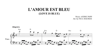 Love Is Blue (L'amour Est Bleu)Paul Mauriat Sheet Music