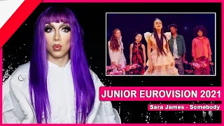 POLAND - Sara James - Somebody | Drag Queen Reacts to Junior Eurovision 2021