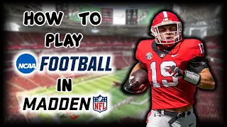 HOW TO USE COLLEGE TEAMS IN MADDEN 24!!!