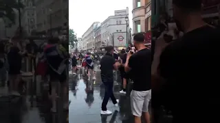 Scotland fans take over Leicester Square, England v Scotland EURO 2020