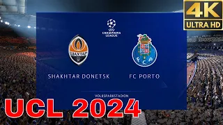 Fifa 23 gameplay 4K - Shakhtar Donetsk vs F C  Porto - UCL 2024 Group stage