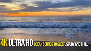 Sunrise - The Most Relaxing Waves Ever - Ocean Sounds to Sleep, Study and Chill 4K ULTRA HD