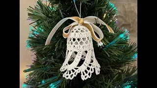 How to Crochet a Bell Ornament for a Christmas Tree - Tutorial #12