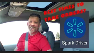 The best times to grab #spark delivery orders.