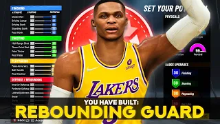 NBA 2K22 6'9 REBOUNDING GUARD BUILD - BEST LOCKDOWN BUILD - DEMIGOD SHOOTING GUARD BUILD 2K22