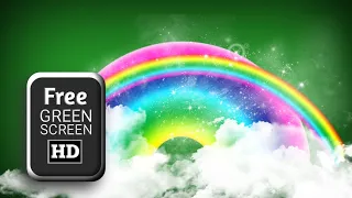 Rainbow green screen video effects | Green screen rainbow | green screen heart