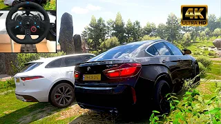 BMW X6 & Jaguar F-Pace Offroading - Forza Horizon 5 | Logitech g29 4K gameplay