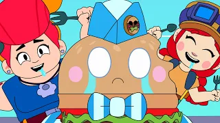 BRAWL STARS ANIMATION - BURGER LOU & JESSIE & PAM