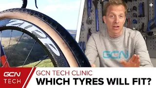 What Are The Widest Tyres You Can Fit On Your Road Bike? | GCN Tech Clinic