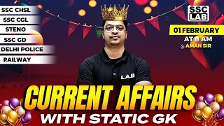 01 FEB 2024 CURRENT AFFAIRS | DAILY CURRENT AFFAIRS | CURRENT AFFAIRS TODAY + STATIC GK BY AMAN SIR