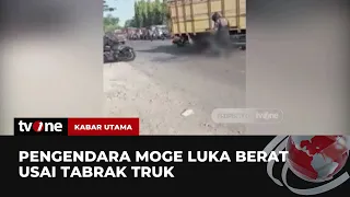 Moge Tabrak Truk, Pengemudi Tak Sadarkan Diri | Kabar Utama tvOne