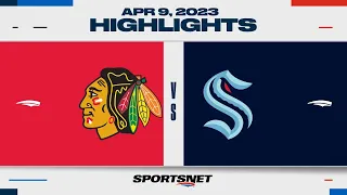 NHL Highlights | Blackhawks vs. Kraken - April 8, 2023