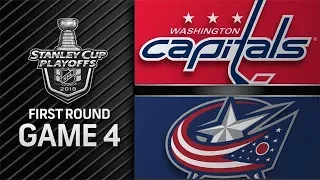 STANLEY CUP PLAYOFFS 2018 R1 G4: WASHINGTON CAPITALS VS COLUMBUS BLUE JACKETS