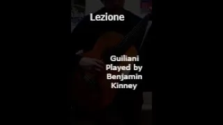 Lezione Op. 139 No.4 (Mauro Giuliani) - Played by Benjamin Kinney