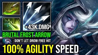 100% FULL AGILITY SPEED Unlimited Frost Arrow 7.36 Innate Skill Precision Aura Drow Ranger Dota 2