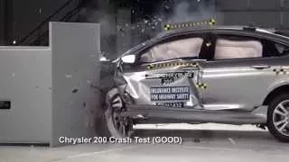 Front crash tests for selected 2015 TOP SAFETY PICK+ award winners Chrysler 200 | AutoMotoTV