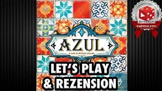 Azul - Let's Play & Rezension (Michael Kiesling, Pegasus) Brettspiel deutsch - Spiel des Jahres 2018