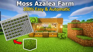 Minecraft: EASY AUTOMATIC Moss Azalea Farm 1.20! | Step-by-step Guide