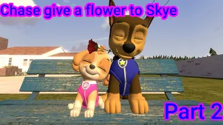 SFM PAW Patrol | Chase give a flower to Skye part 2 (Skase moment)