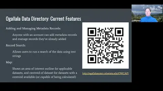 The Ogallala Data Directory: A Tool for Ogallala Aquifer Region Researchers - September 14, 2023