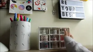 DIY re - organizing desk 💫  Переделка рабочего места и организация стола!