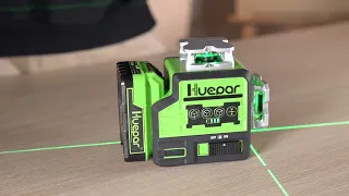 Huepar P03CG - 3D Laser Level Self Leveling Bluetooth outdoor Line Laser Green Beam