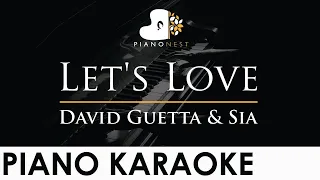 David Guetta & Sia - Let's Love - Piano Karaoke Instrumental Cover with Lyrics