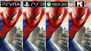 The Amazing Spiderman [ Pc vs Ps3 vs Xbox360 vs Ps Vita ] Graphics Comparison