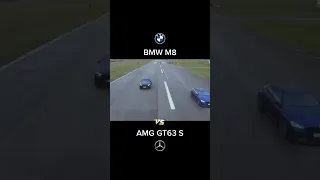 BMW M8 Competition 4.4 V8 (617cv) VS AMG GT63 S 4.0 V8 (639cv) #bmw #amg #bmwm8 #gt63s