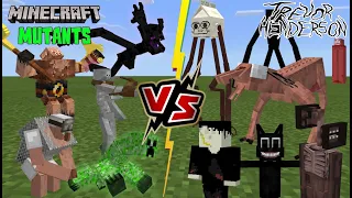 Trevor Henderson Creatures VS Mutant Minecraft Mobs (Minecraft PE) [NEW MUTANT CREATURES]