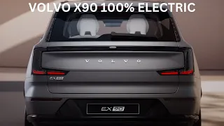 NEW VOLVO EX 90 2024 100% ELECTRIC. NEW VOLVO EX 90 electric technology.