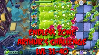Plants vs Zombies 2 - Dark Ages | Endless Zone All Max Level Plants Test Level 31 - 40
