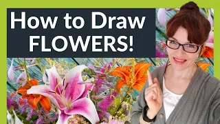 How To Draw Flowers For Beginners (12 EASY tips!)