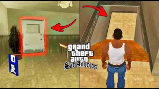 Unlocked Secret Doors in the CJ's House in GTA San andreas(Hidden Places and Rooms) GTA SAN ANDREAS