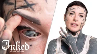 Michela's Tattooed Eyeballs & Tattoo Tour | INKED