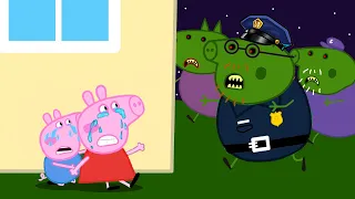 Zombie Apocalypse, Police Pig Turns Into A Zombie🧟‍♀️ | Peppa Pig Funny Animation