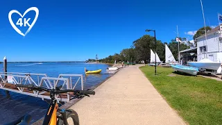 Bike Ride 🚴 Around Paradise Point in 4K. Gold Coast Australia. Treadmill Background & Virtual Cycle