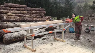 LOGOSOL F2 Sägewerk im Einsatz (Portable Sawmill in Action)