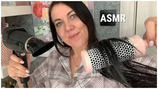 ASMR✂️УСЫПЛЯЮЩАЯ СТРИЖКА💆🏻‍♀️МАССАЖ, РАСЧЕСЫВАНИЕ ВОЛОС, СУШКА ФЕНОМ, УКЛАДКА УТЮЖКОМ😴РОЛЕВАЯ ИГРА