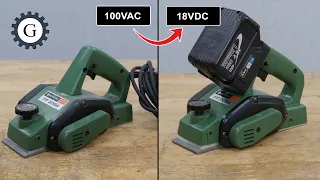 100V Electric Planer to 18V Battery Cordless Planer