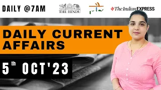 5 October Current Affairs 2023 | Daily Current Affairs | Current Affairs Today