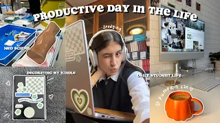 PRODUCTIVE Study Vlog ✨ | Medical School, Decorating My Kindle, Studying & Preparing For Placement!