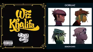 Feel Good in Black and Yellow - Wiz Khalifa vs. Gorillaz (Mashup)