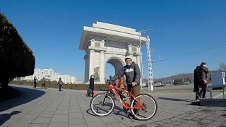 Cycling in Pyongyang - North Korea - Gopro - Part 1-5