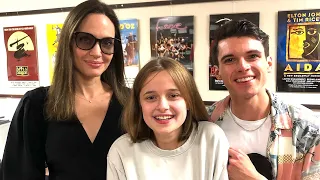 Angelina Jolie Takes Daughter Vivienne to See 'Dear Evan Hansen'