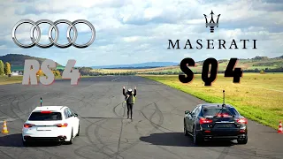 AUDI RS4 VS MASERATI SQ4 RACE -AX SPEED BRO